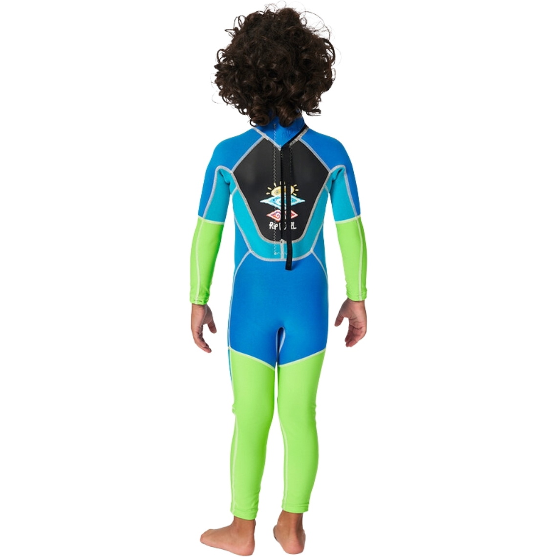 2026 Rip Curl Groms Omega 1.5mm Back Zip Easy On/Off Våddragt 002TSP -.. Blue